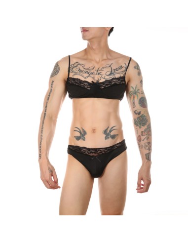 Ensemble Slip et Bra Tarmina Noir