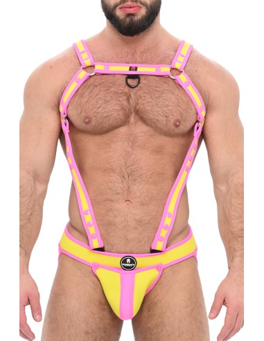 Ensemble Jock et Harnais Army Rose-Jaune