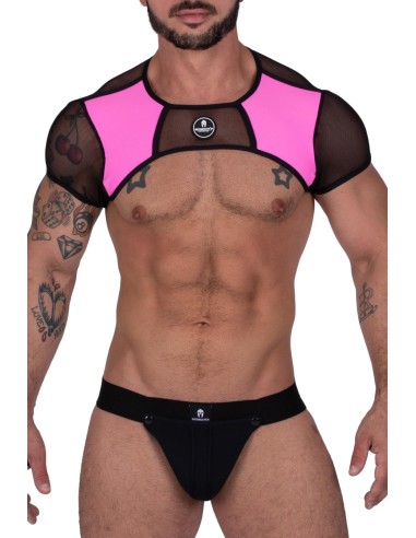 Ensemble Jock et Top Freedom Noir-Rose