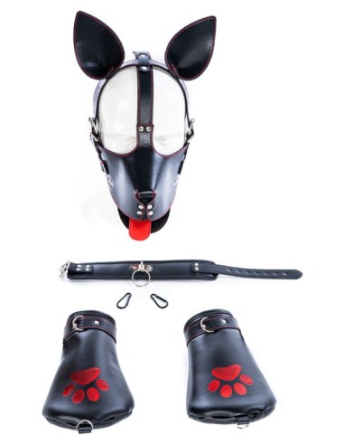 Kit Puppy 6 Pièces Noir-Rouge