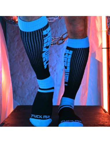 Chaussettes hautes Eternity Noir-Turquoise