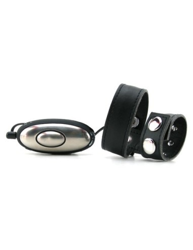Electro Cockring Cuir