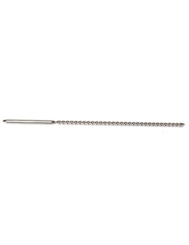 Tige d'urètre Métal Ribbed 17cm - 8mm
