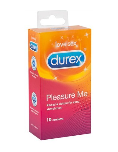 Préservatifs Durex Pleasure Me nervurés x10