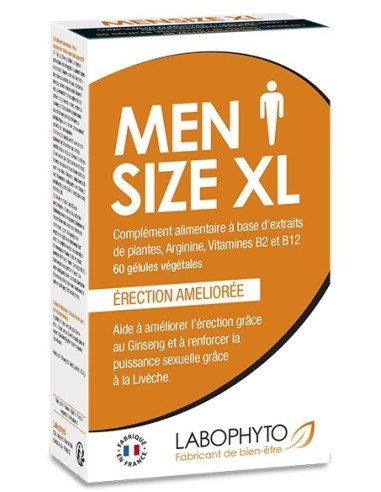 Stimulant Erection Men Size XL 60 gélules