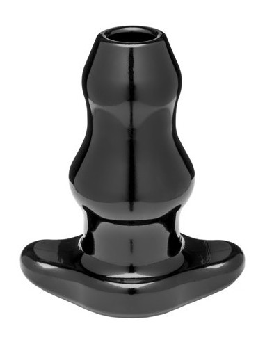 Double Tunnel Plug Extra-Large 14 x 7.8 cm Noir