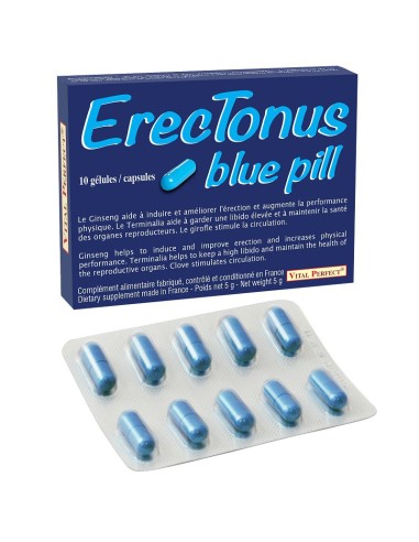 Stimulant ErecTonus Blue Pill 10 gélules