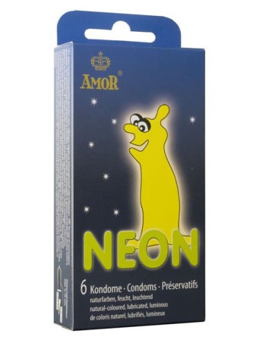 Préservatifs Neon Phosphorescent x6