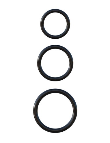 Lot de 3 cockrings Silicone C-Ringz