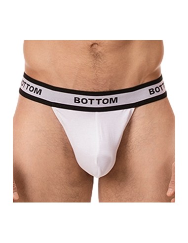String Cache-sexe Bottom Blanc
