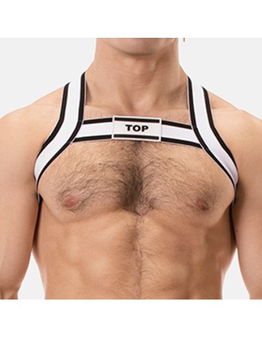 Harnais élastique Top Noir-Blanc