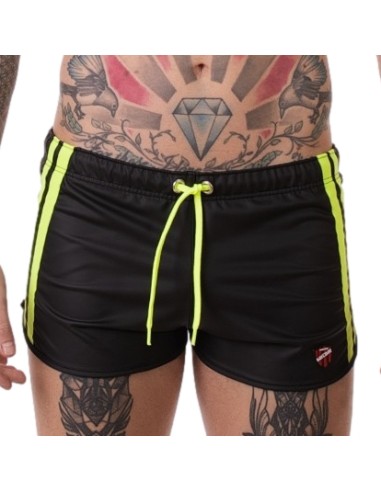 Short Byron Laboratory Noir-Jaune fluo