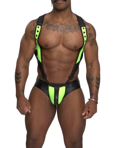 Body Slip Nettuno Noir-Jaune fluo