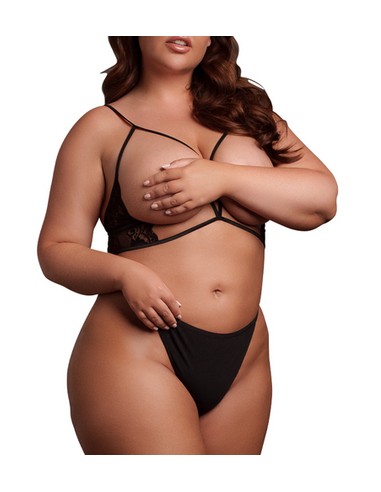 Soutien-gorge Triangle Ouvert Grande Taille Charma Noir
