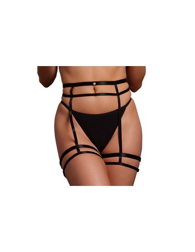 Porte-jarretelles Double Strap Noir