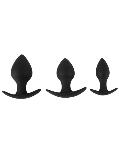 Lot de 3 plugs lestés Trainer Weight Noirs