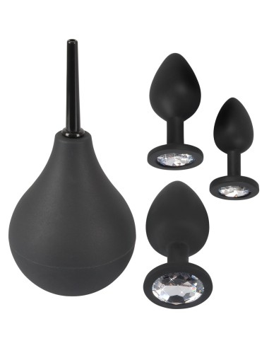 Kit 3 Plugs Bijou Velvet Jewel Noir