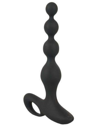 Stimulateur Beads Velvet 16.5 x 3.5 cm Noir
