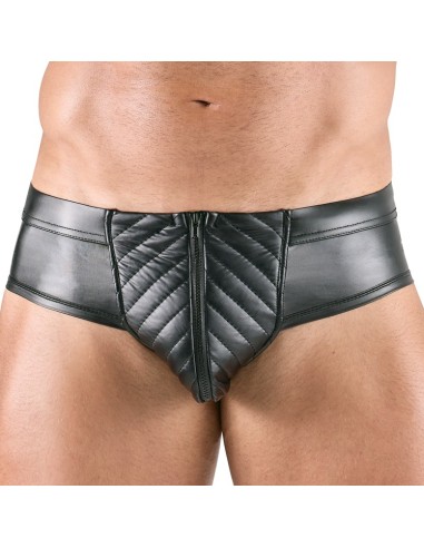 Slip sexy ouvert Maten Noir