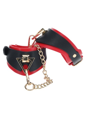 Menottes de Poignets Milan Noir et Rouge