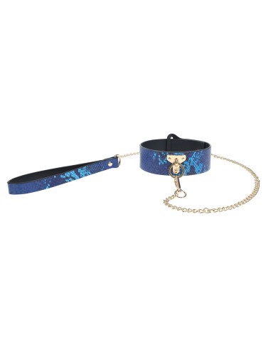 Collier-Laisse Florence Bleu