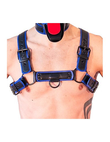 Harnais Puppy Harness Noir-Bleu