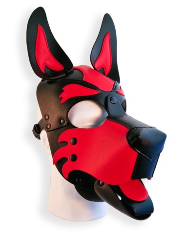 Cagoule Puppy Hood Noire et Rouge