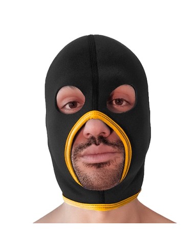 Cagoule Eyes Face Brutus Noire-Jaune