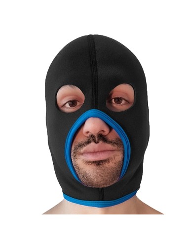 Cagoule Eyes Face Brutus Noire-Bleue