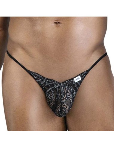 String dentelle Elidon Noir pailleté