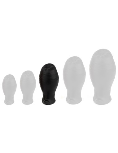 Plug Egg Ass M 9.5 x 5.3cm Noir