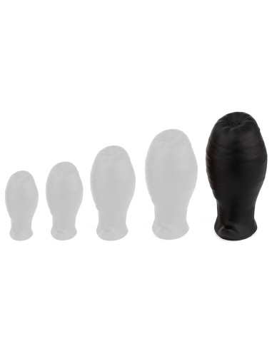 Plug Egg Ass XL 12.5 x 7.3cm Noir