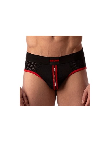 Slip Sicile Noir-Rouge