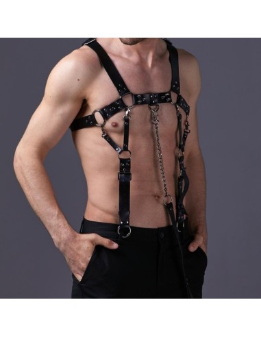 Harnais avec Laisse Harneep Noir