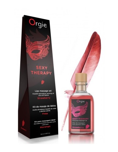 Huile de massage embrassable Sexy Therapy Fraise 100ml