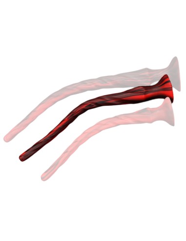 Gode Torthy M 46 x 4.7 cm Noir-Rouge