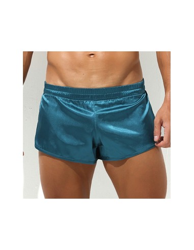 Short avec Jock Slit Bleu