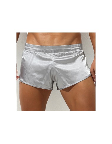 Short avec Jock Slit Argenté