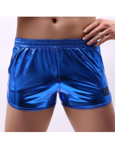 Short brillant Fakiz Bleu