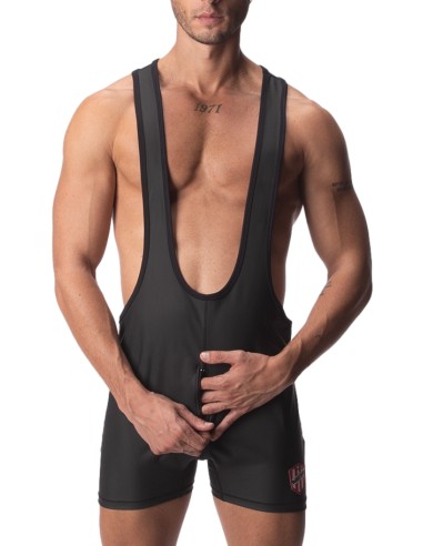 Body Singlet avec Zip Dick Noir