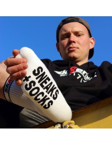 Chaussettes blanches SNEAKS SOCKS Sk8erboy