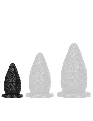 Plug anal FRAISE S 13 x 6.8 cm Noir