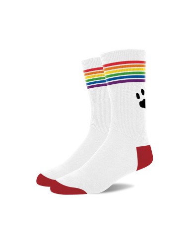 Paire de chaussettes PRIDE Blanc-Rainbow