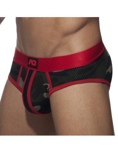 Slip CAMO STRIPE Rouge
