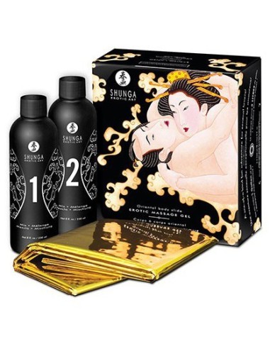 Coffret de masage Corps à corps - MELON et MANGUE 200ml
