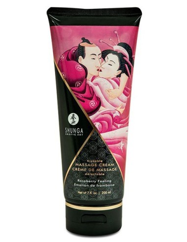 Crème de massage Comestible Emotion FRAMBOISE - 200ml