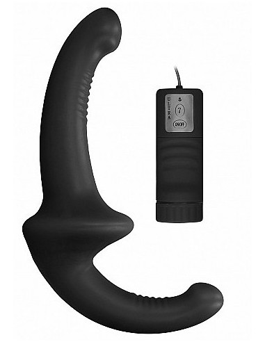 Gode Ceinture Vibrant Strapless Strap-on - Noir