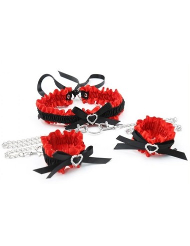 Kit Collier Menottes Romance Noir Rouge